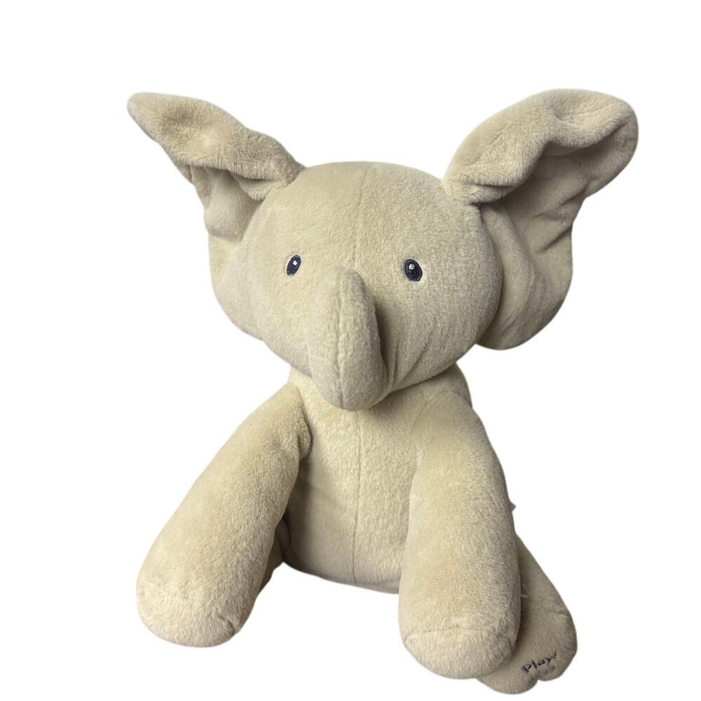 Baby GUND Flappy the Elephant Plush Stuffed Animal Beige 12" #604313